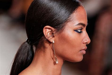 dior hair pony tail|Let Dior’s polished ponytail inspire your back.